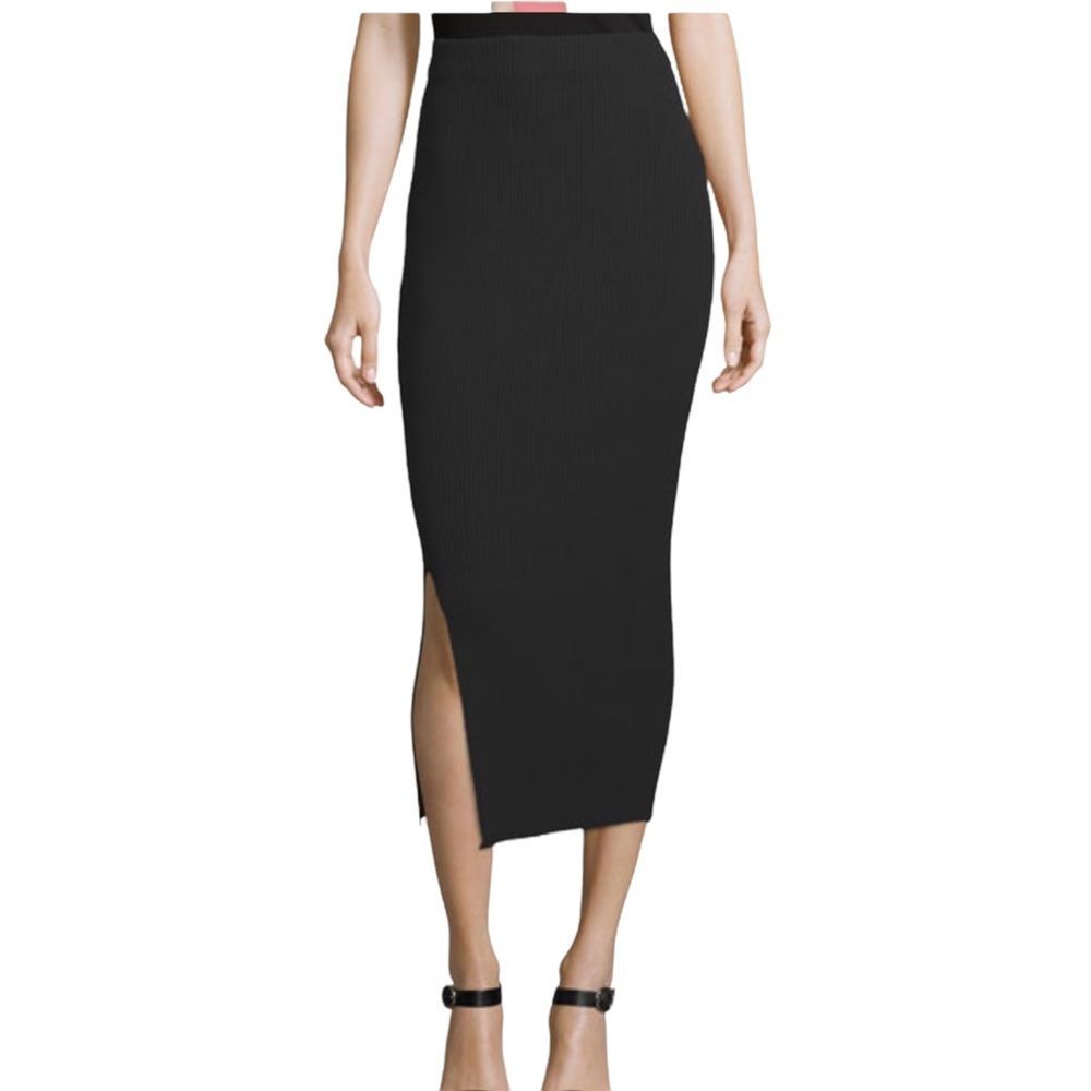 Solace London ribbed midi skirt size 10